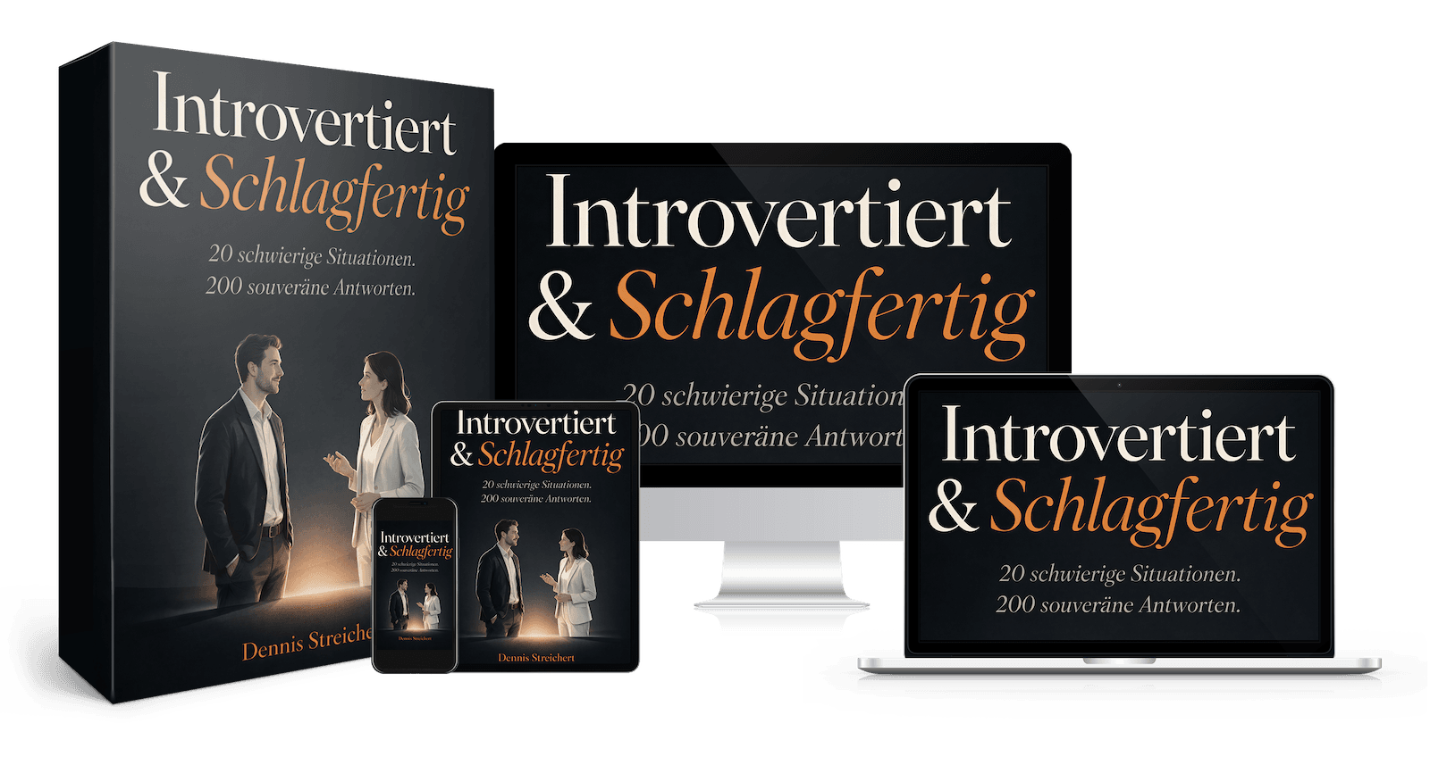 Introvertiert & Schlagfertig auf Buch, Monitor, Tablet, Laptop und Smartphone